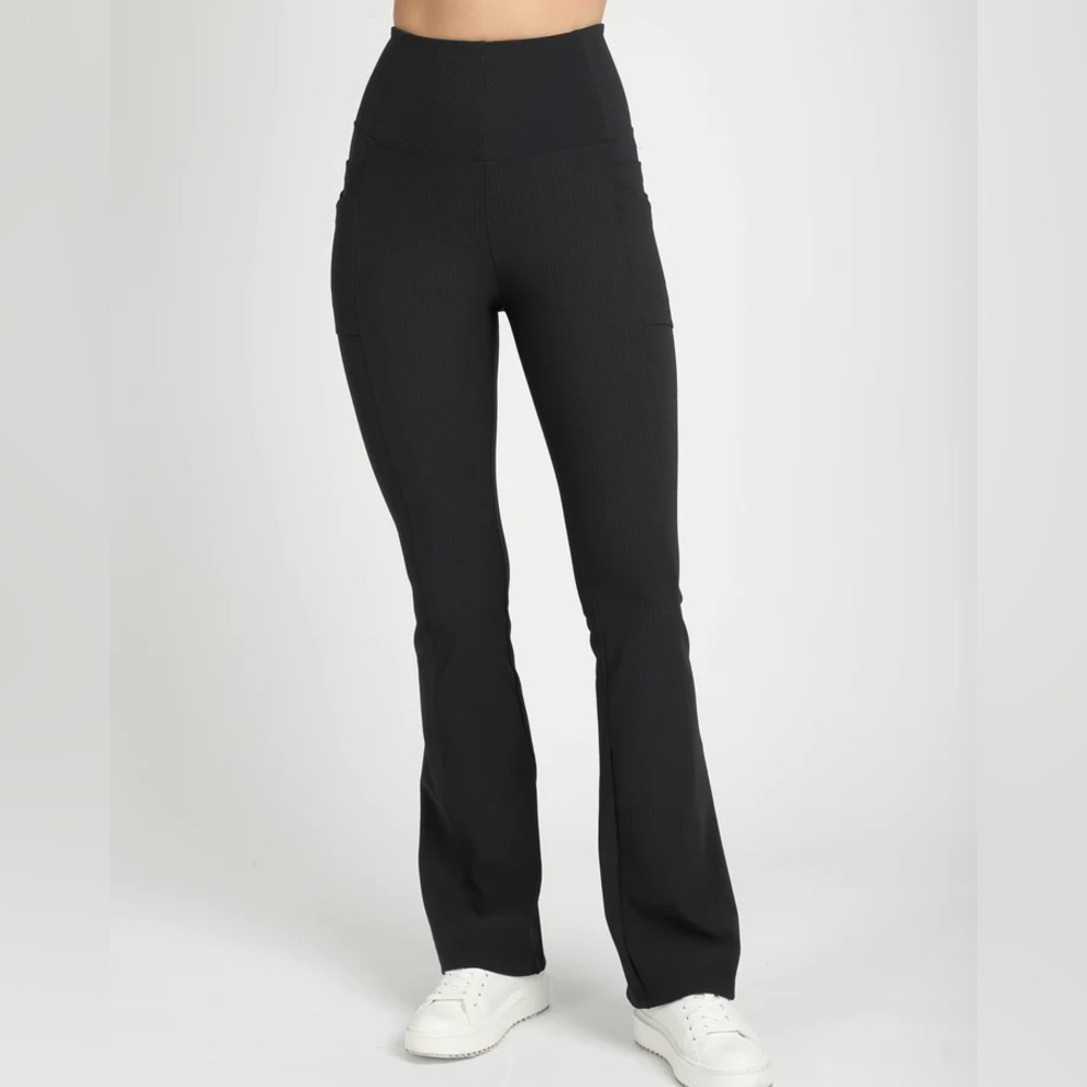 Blanc Noir Directional Rib Bootcut Pants